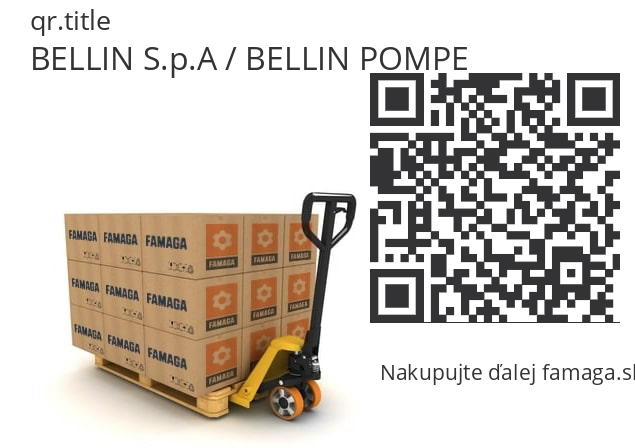   BELLIN S.p.A / BELLIN POMPE 33230490