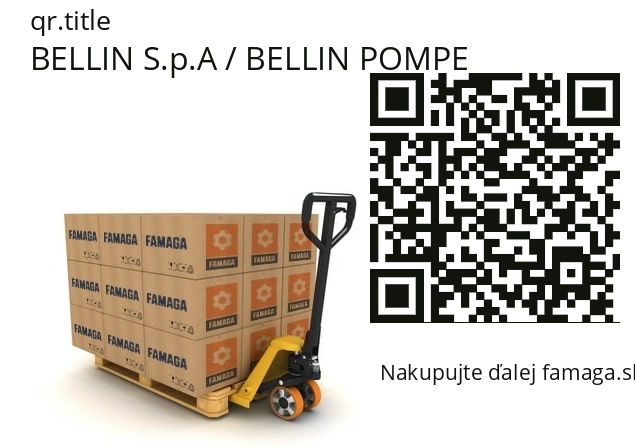   BELLIN S.p.A / BELLIN POMPE 33030314