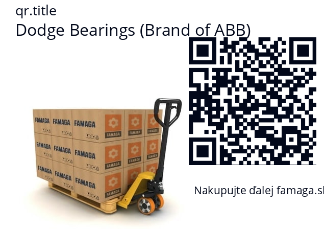   Dodge Bearings (Brand of ABB) 389720