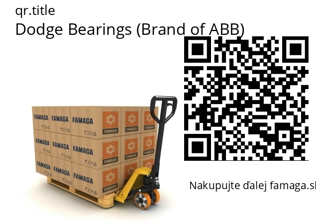   Dodge Bearings (Brand of ABB) 132474