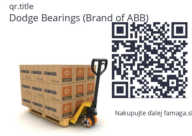   Dodge Bearings (Brand of ABB) 136746