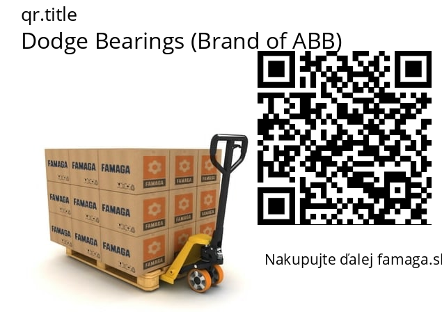   Dodge Bearings (Brand of ABB) 909102
