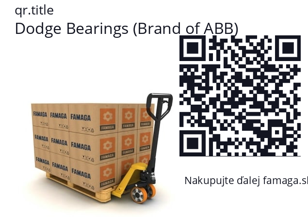   Dodge Bearings (Brand of ABB) 908259