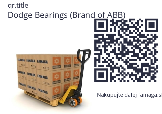   Dodge Bearings (Brand of ABB) 011107