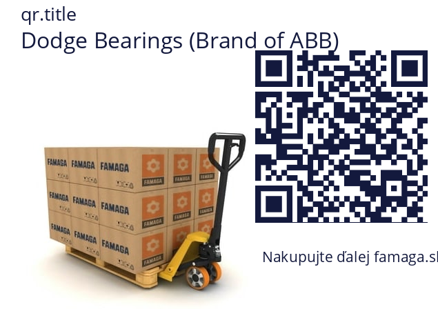   Dodge Bearings (Brand of ABB) 126816