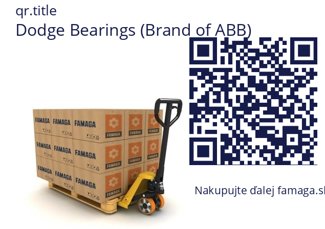   Dodge Bearings (Brand of ABB) .070288