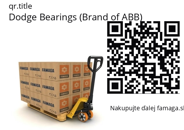   Dodge Bearings (Brand of ABB) 905006