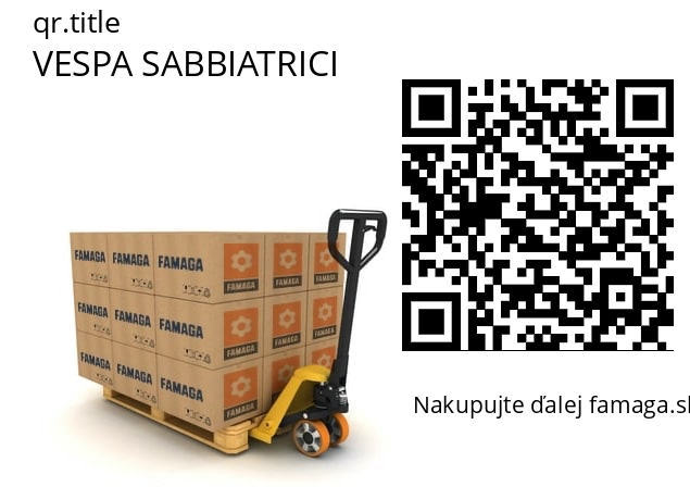   VESPA SABBIATRICI 400-008